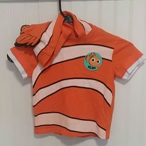 Disney Finding Nemo Short Sleeve w/Hood NWOT 2T